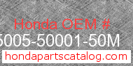 Honda 95005-50001-50M genuine part number image