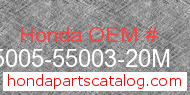 Honda 95005-55003-20M genuine part number image
