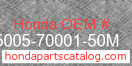 Honda 95005-70001-50M genuine part number image