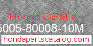 Honda 95005-80008-10M genuine part number image