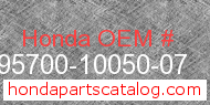 Honda 95700-10050-07 genuine part number image