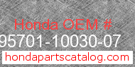 Honda 95701-10030-07 genuine part number image