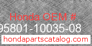 Honda 95801-10035-08 genuine part number image