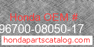 Honda 96700-08050-17 genuine part number image