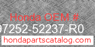 Honda 97252-52237-R0 genuine part number image